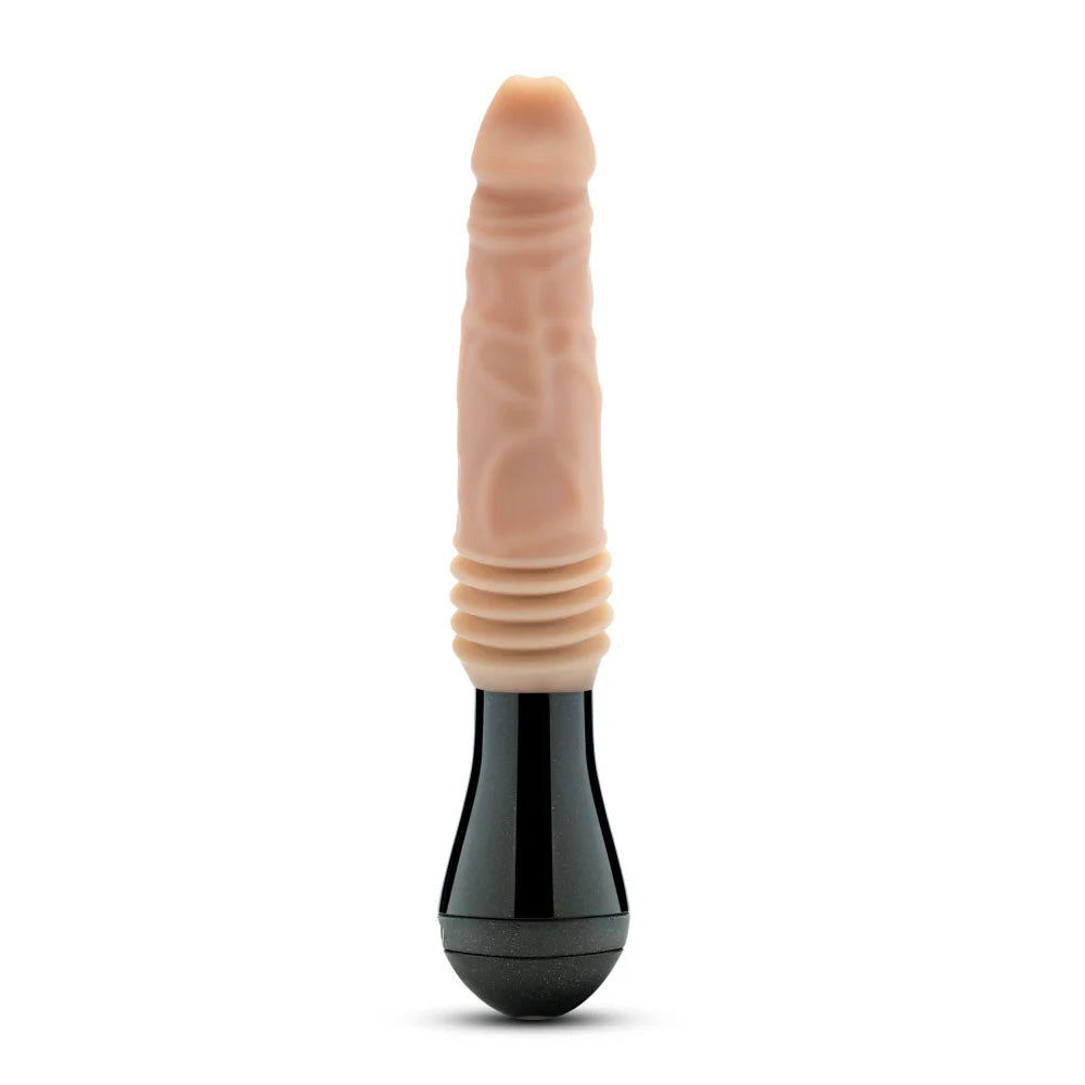 Dr. Skin Dr. Knight Thrusting Vibrating Silicone Dildo - Realistic Adult Toy for Men & Women - Perfect for Couples Play & Solo Pleasure