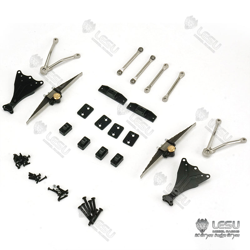 1/14 RC LESU A0009 3-Way Dumper Truck Metal Power Rear Suspension Lift Kit - TAMIYA Car Replacement Parts for DIY Model Building | Off-Road Racing & Heavy Load Simulation Scenes