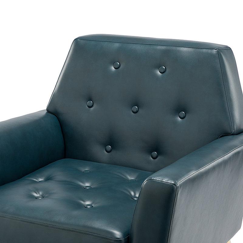 Raelynn Vegan Leather Armchair - Modern PU Leather Lounge Chair for Living Room, Office & Bedroom - Eco-Friendly Faux Leather Accent Chair for Home Decor