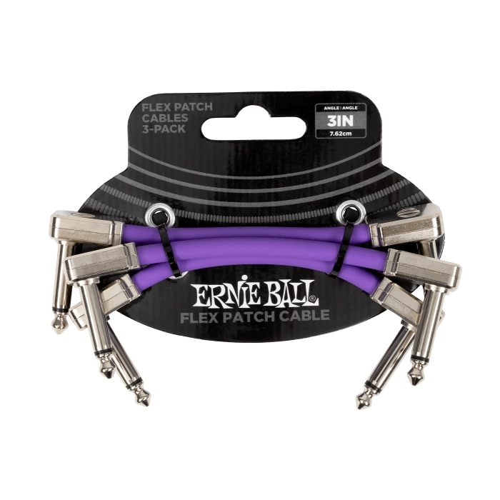Ernie Ball Flex Patch Cable 3-Pack - 1/4
