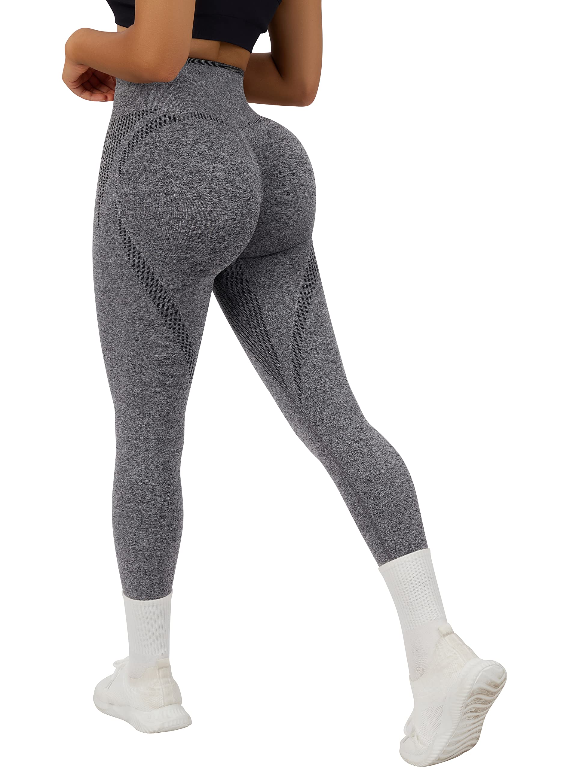 OMKAGI Women's Seamless Butt Lifting Leggings - High Waisted Tummy Control Yoga Pants for Workout, Gym & Running | Comfortable & Breathable for Fitness, Lounge & Daily Wear