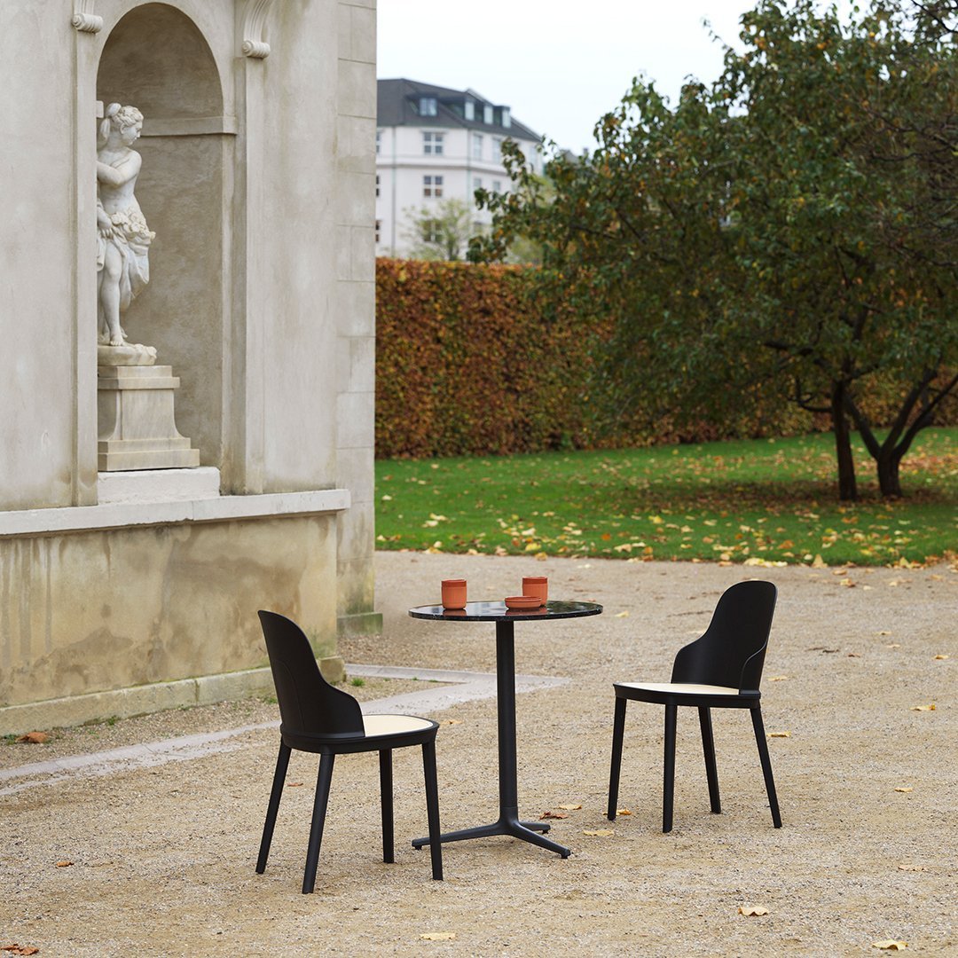 Allez Round Outdoor Cafe Table with 3 Legs - Durable Patio Bistro Set for Garden, Balcony & Restaurant Dining