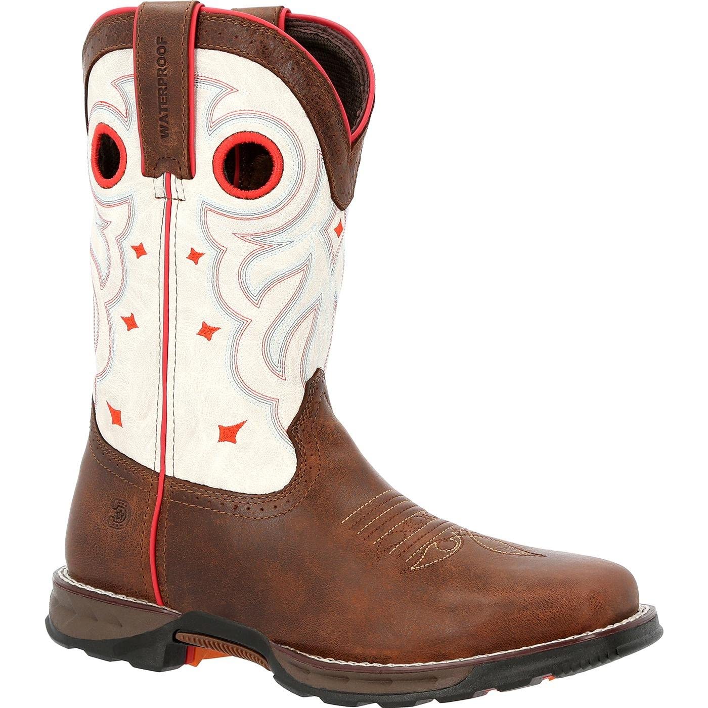 Durango Maverick Women's Steel Toe Waterproof Western Work Boots - Durable Safety Footwear for Cowgirls, Ranchers & Outdoor Workers - Perfect for Ranch Work, Construction & Tough Job Sites