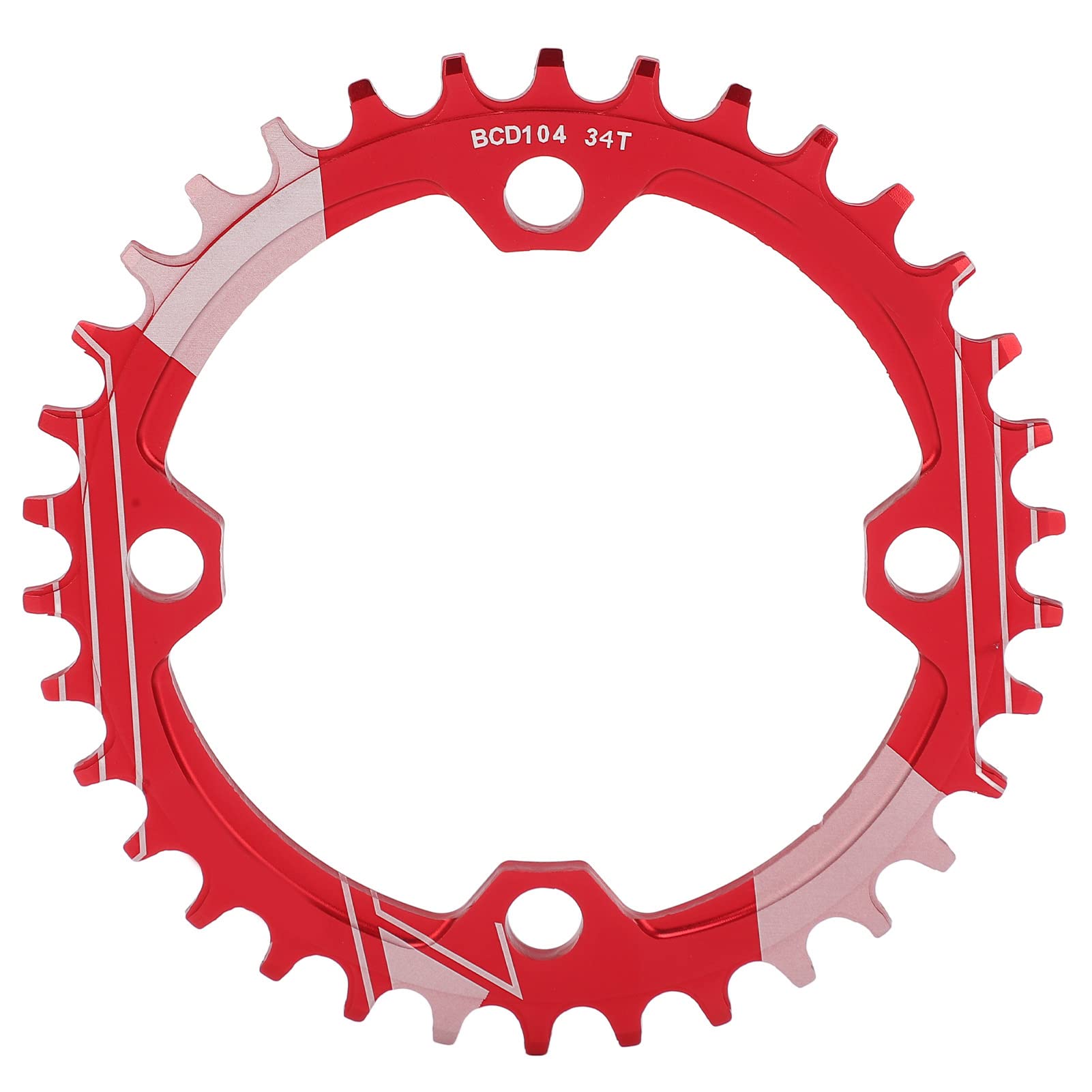 34T Mountain Bike Chainring 104 BCD - High-Performance Positive/Negative Tooth Disc for MTB & Bicycle Upgrades - Perfect for Trail Riding, Mountain Climbing & Off-Road Cycling Accessories