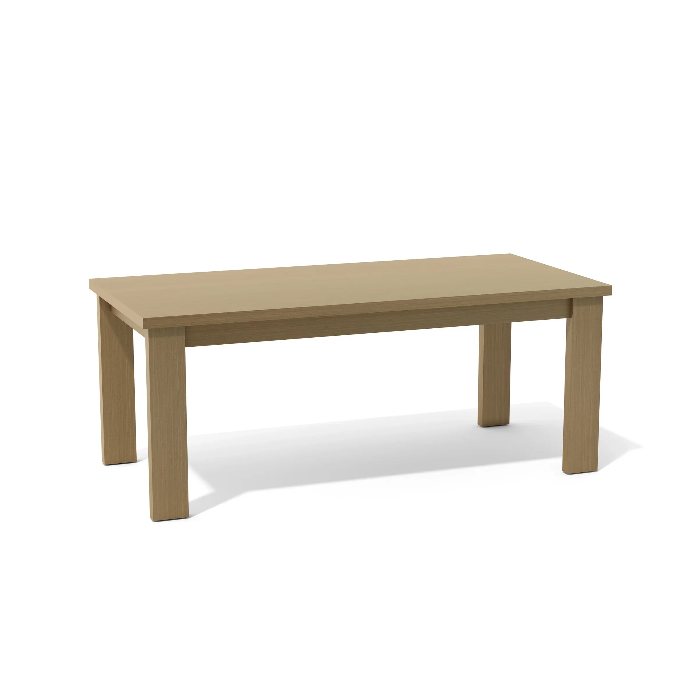 Anderson Teak Brentford Light Brown Dining Table - Solid Teak Wood Outdoor Patio Furniture for Garden, Deck, Poolside & Backyard Dining