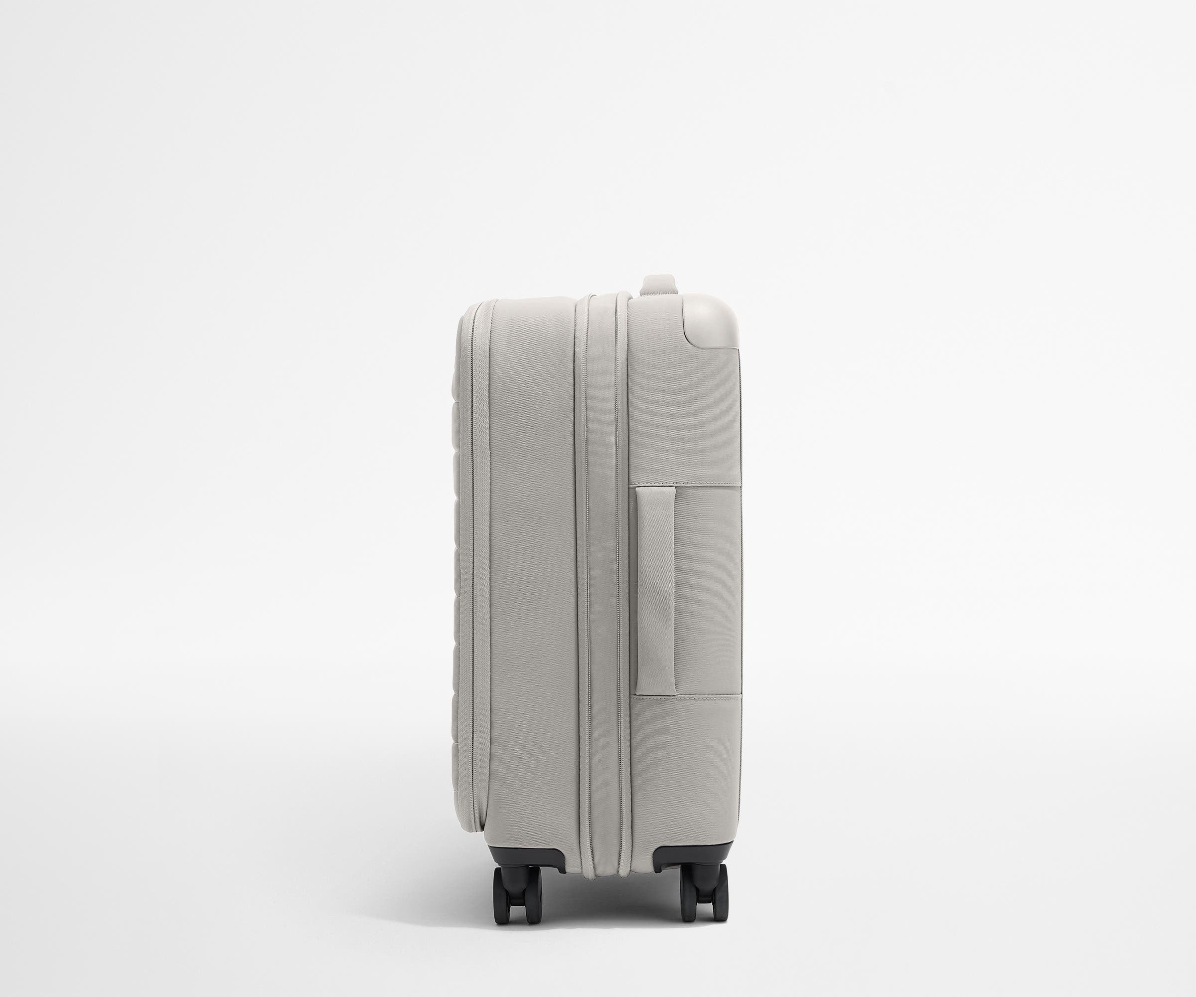 Softside Bigger Carry On Luggage in Cloud Gray - Lightweight Expandable Suitcase for Travel, Business Trips & Weekend Getaways