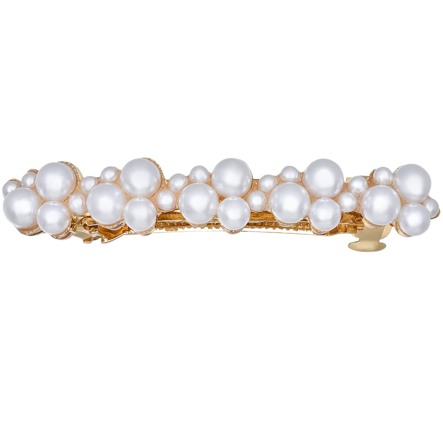 Vintage Pearl Hair Barrettes for Women - Elegant French Hair Clips with Decorative Pearls, Hair Pins & Hair Accessories for Women & Girls | Perfect for Weddings, Parties & Everyday Style
