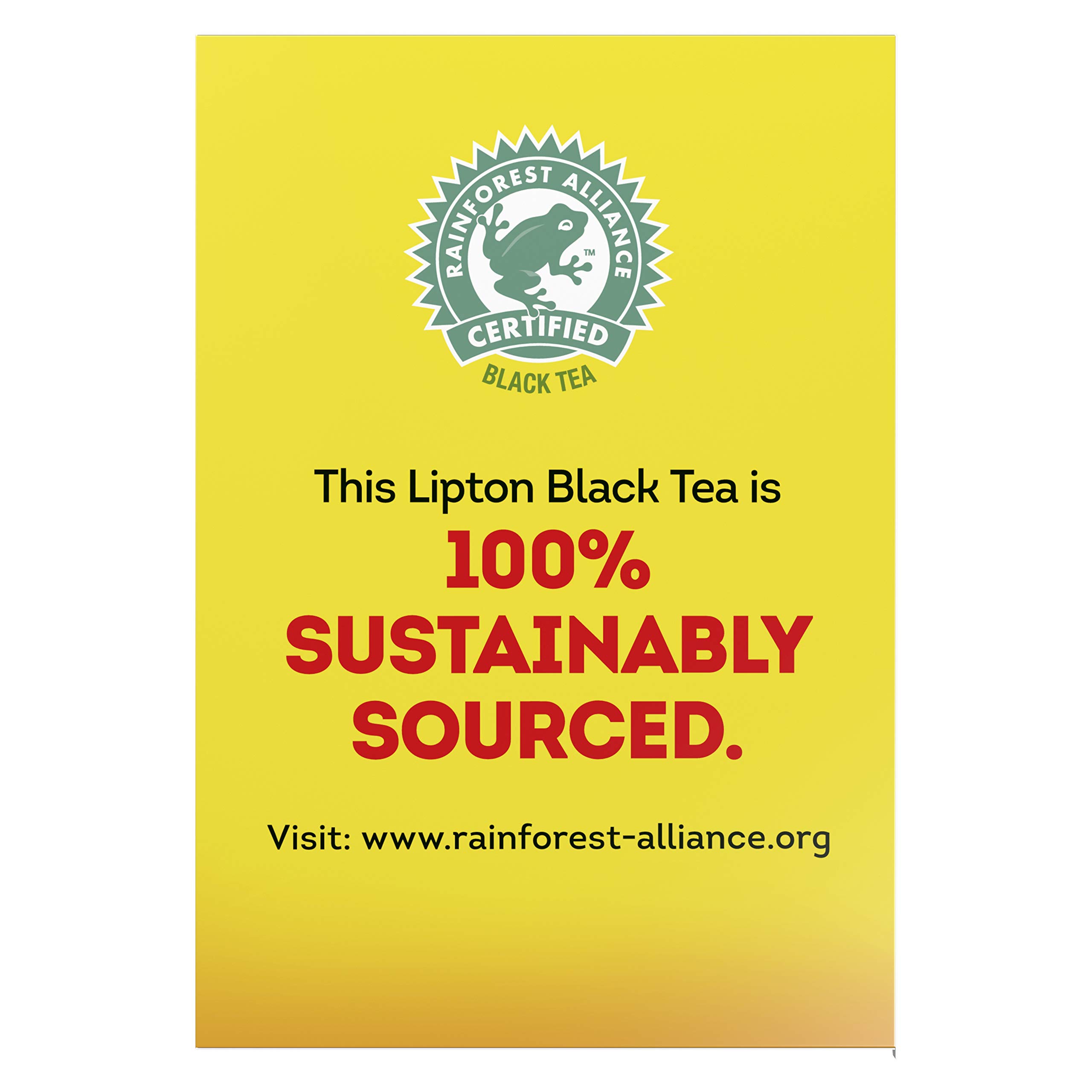 Lipton Unsweetened Black Iced Tea Bags - 32 Count (Makes 4 Gallons) | Refreshing Cold Brew for Summer, Picnics & Parties | Premium Quality Tea Leaves for Smooth Flavor