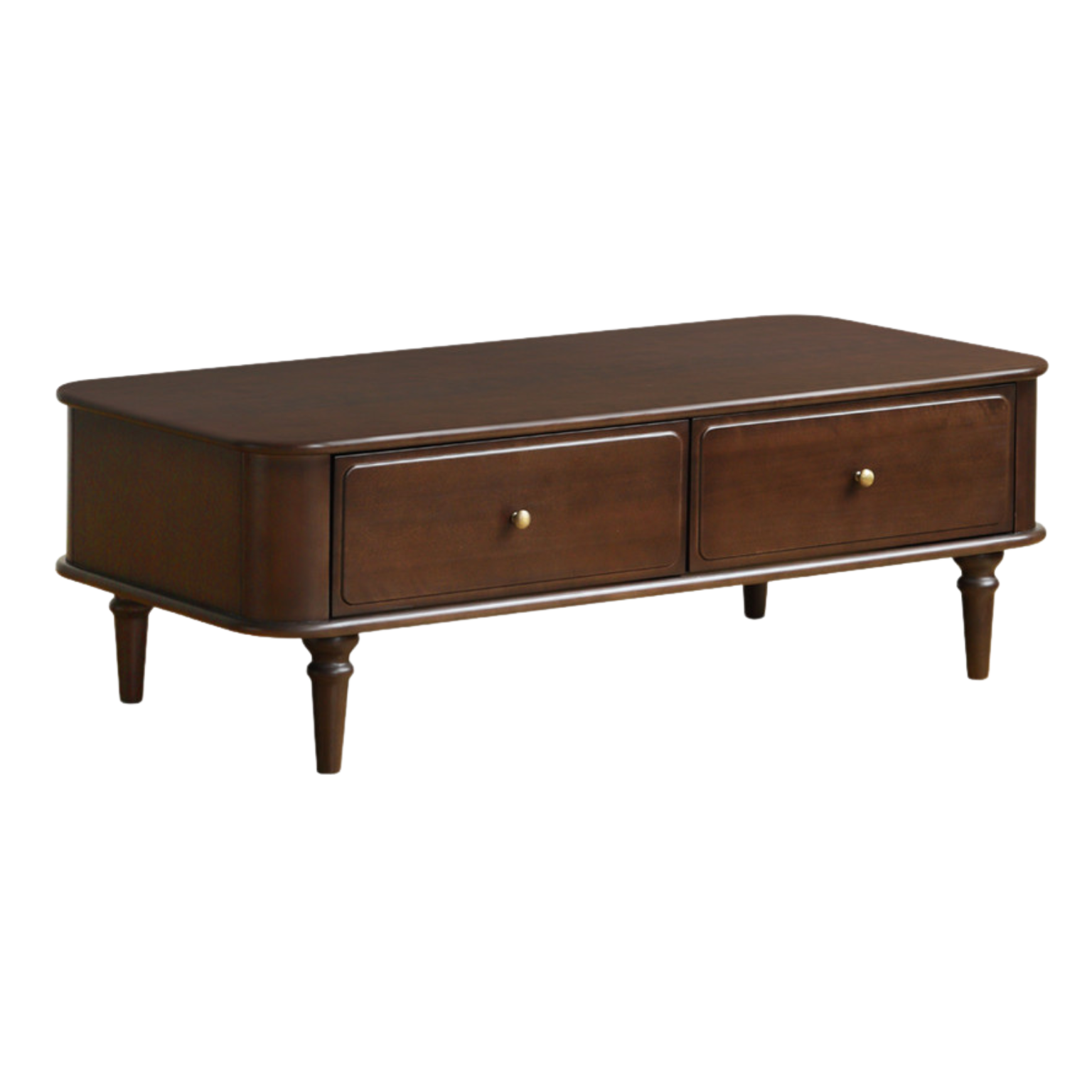 Solid Poplar Wood American Style Rectangular Coffee Table - Modern Living Room Furniture for Home Decor & Relaxation