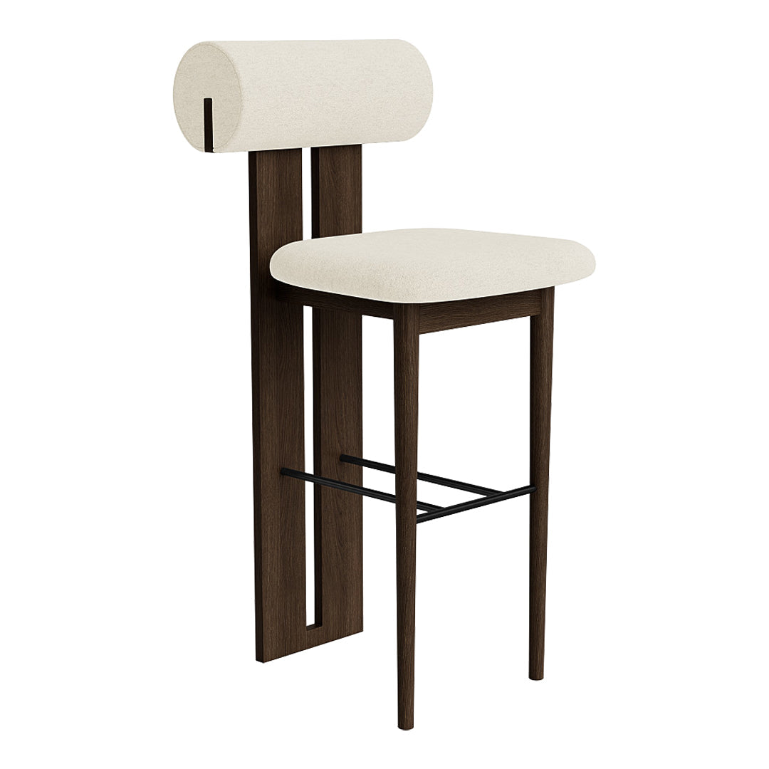 Sturdy Wooden Hippo Counter Chair for Kids - Adjustable Height Bar Stool with Backrest - Perfect for Kitchen Islands, Breakfast Bars & Playrooms