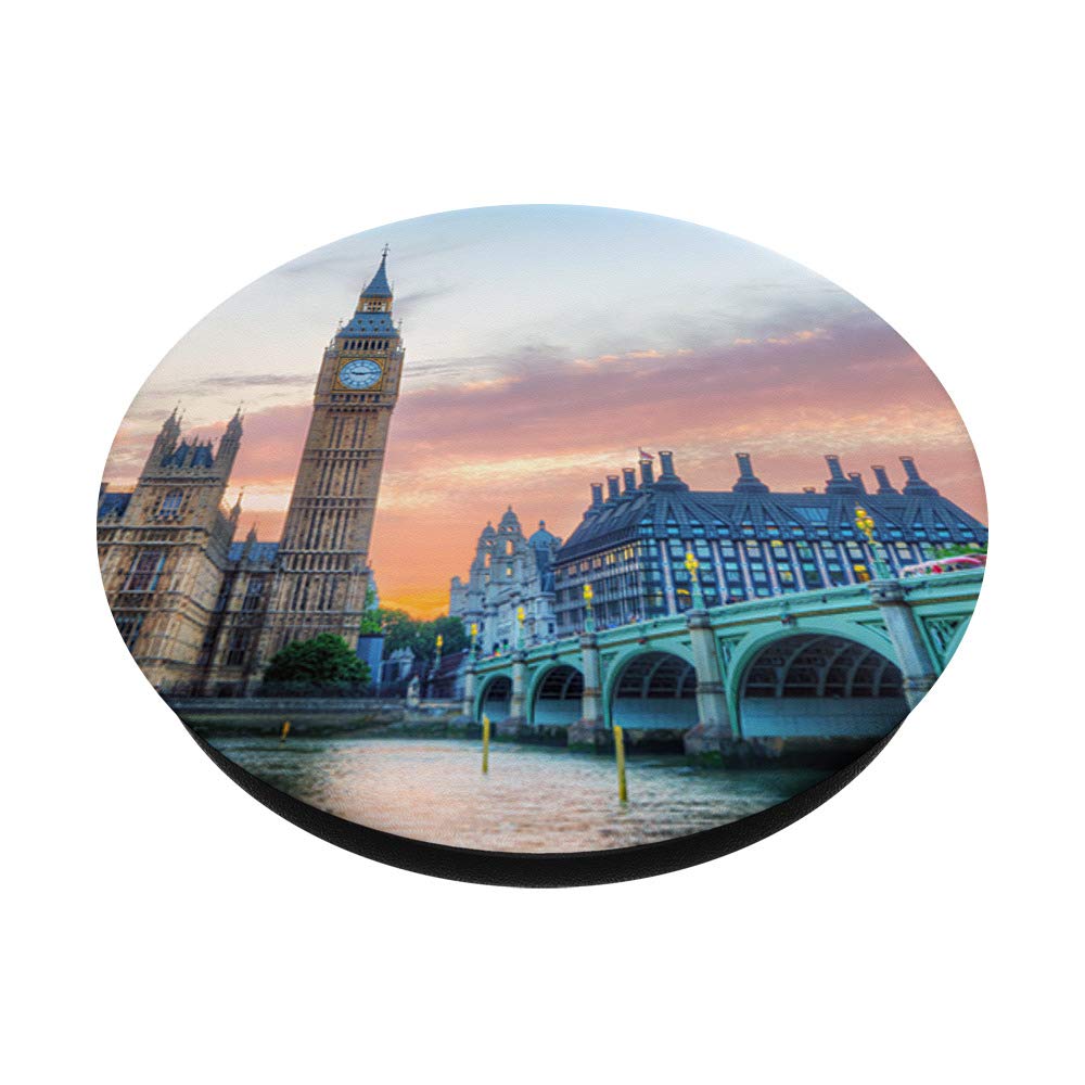 Big Ben London England UK British Souvenir PopSockets PopGrip - Interchangeable Phone & Tablet Stand with Swappable Grip - Perfect for Travelers, UK Fans & Phone Accessories Lovers