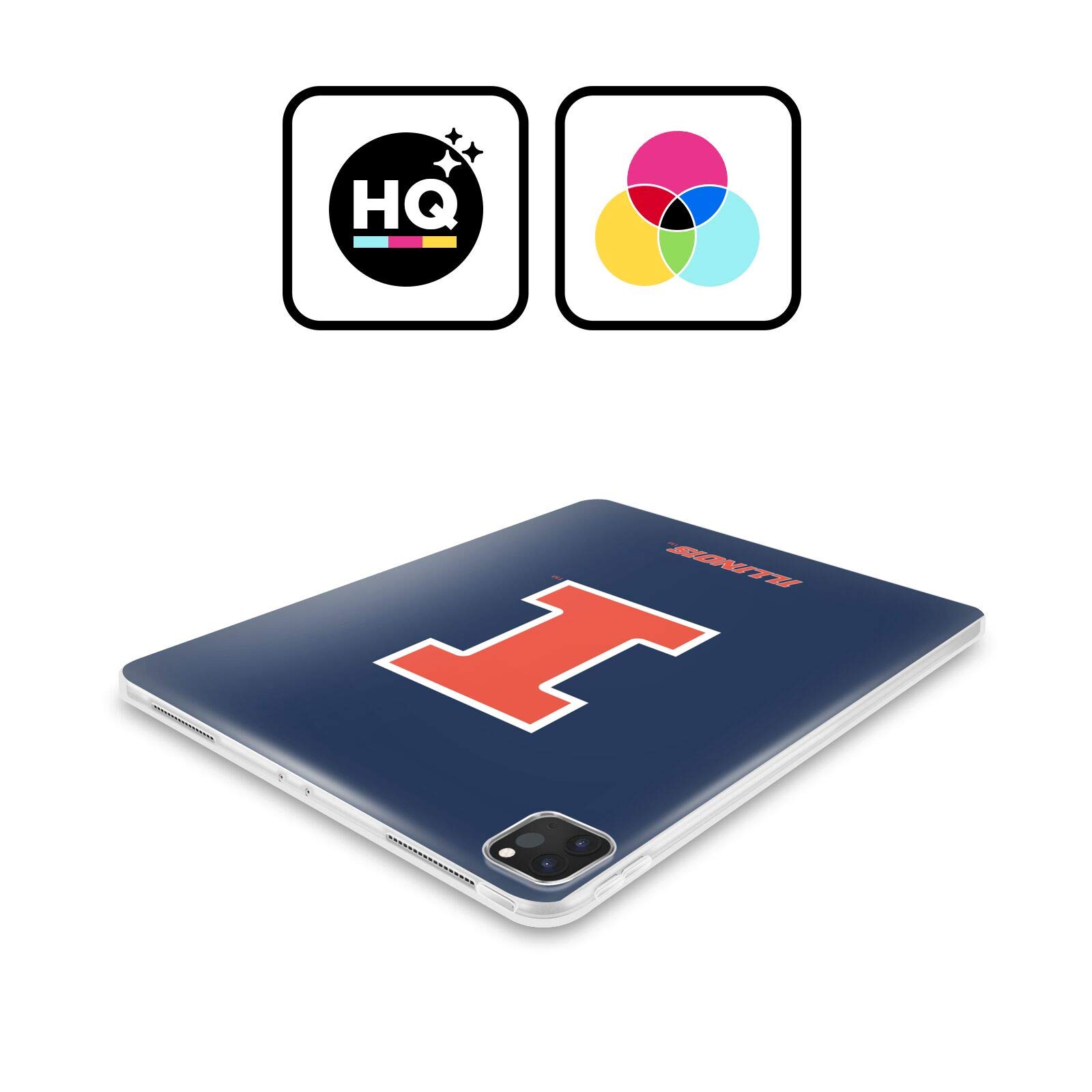 University of Illinois Samsung Galaxy Tab S8 Ultra Case | Officially Licensed U of I Soft Gel Cover | Protective Slim Fit for School, Work & Travel