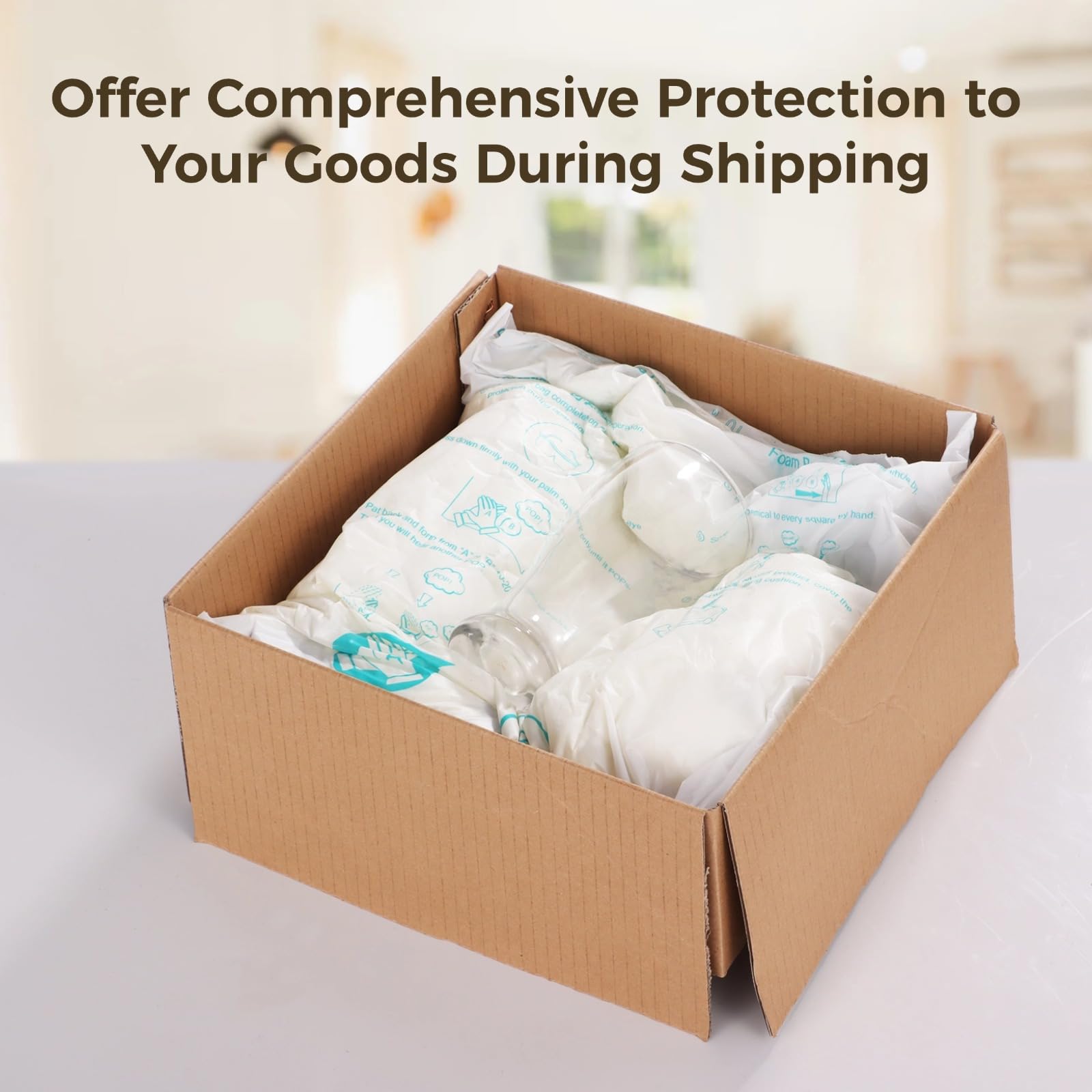 8 PCS 14×16 Inch Expanding Foam Shipping Bags - Instant Temperature Activated Packaging Solution for Fragile Items, Electronics & Valuables - Perfect for Ecommerce, Moving & Gift Packaging