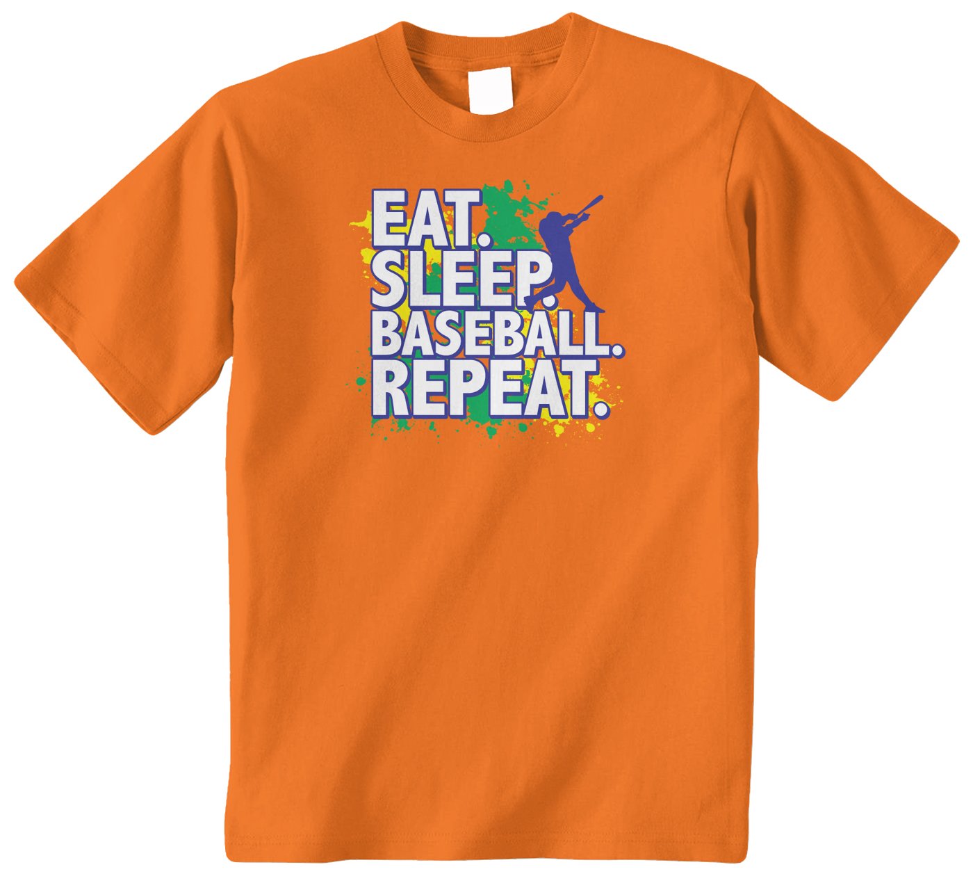 Threadrock Big Boys' Eat Sleep Baseball Repeat Youth T-Shirt - Comfortable Cotton Baseball Tee for Kids & Teens - Perfect for Baseball Games, Practice & Casual Wear