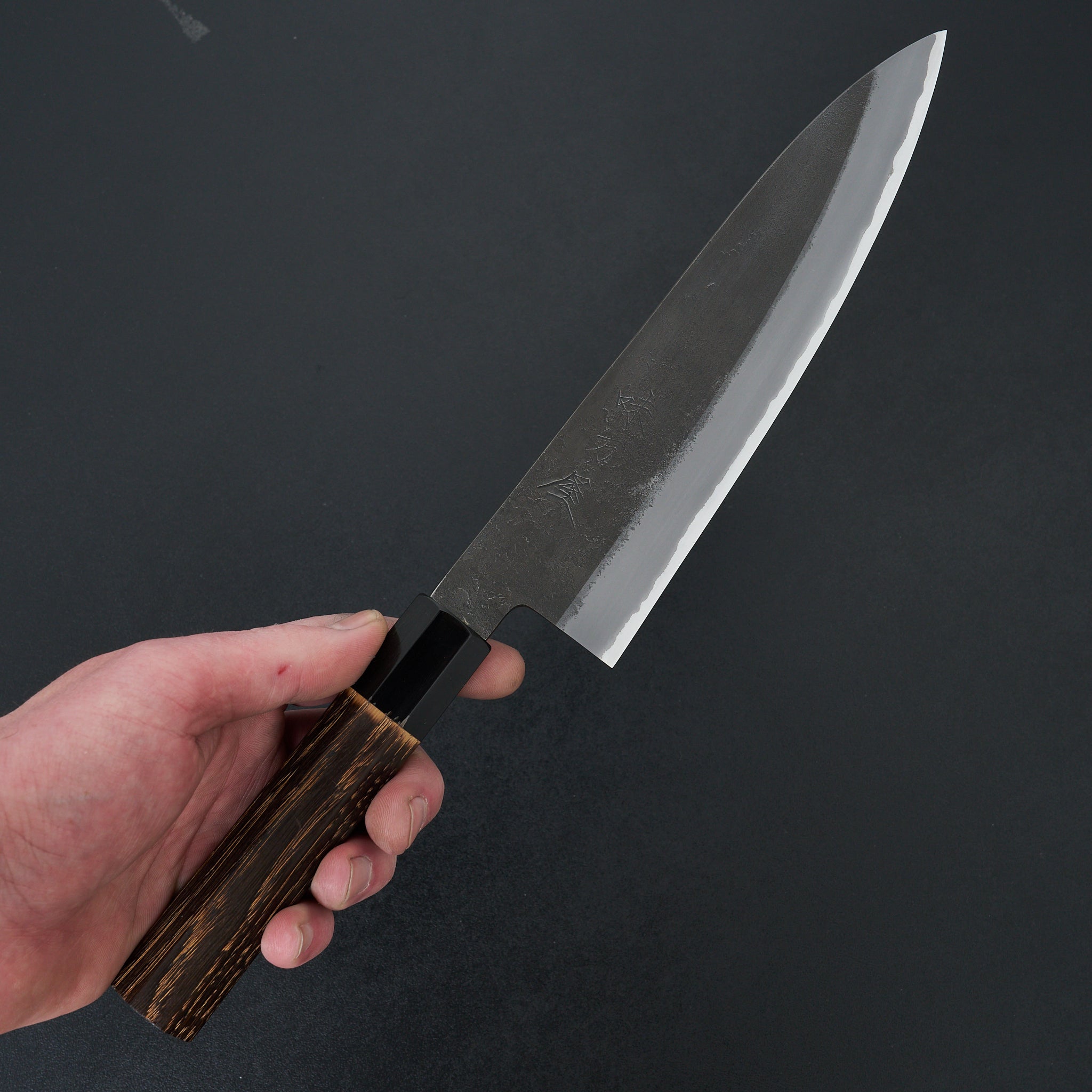 Hinoura Ajikataya Stainless Clad White #2 Nashiji Gyuto 210mm Japanese Chef Knife - Professional Kitchen Knife for Slicing, Dicing & Meat Cutting