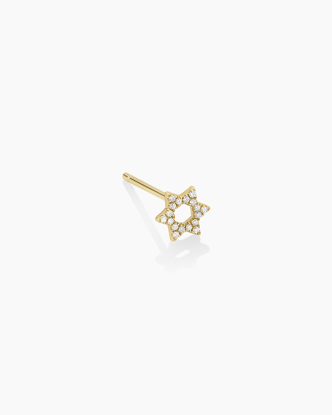 14K Gold Diamond Star of David Stud Earrings for Women - Elegant Jewish Jewelry Gift for Hanukkah, Bar Mitzvah & Special Occasions