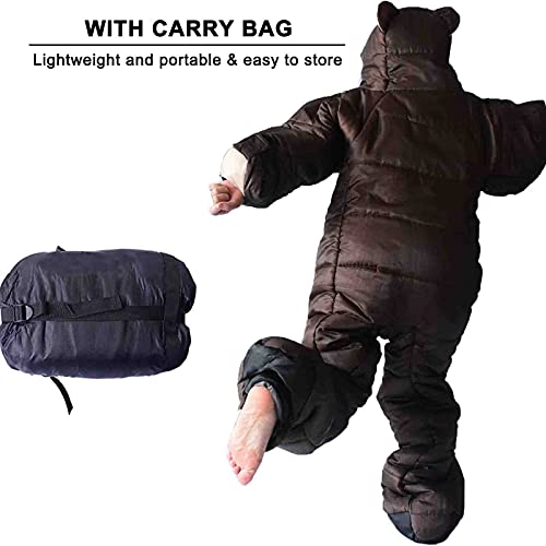Extreme Weather Wearable Sleeping Bag for Camping - Lightweight & Warm Cold Weather Sleeping Bag Suit for Outdoor Adventures, Hiking, Backpacking, and Winter Survival