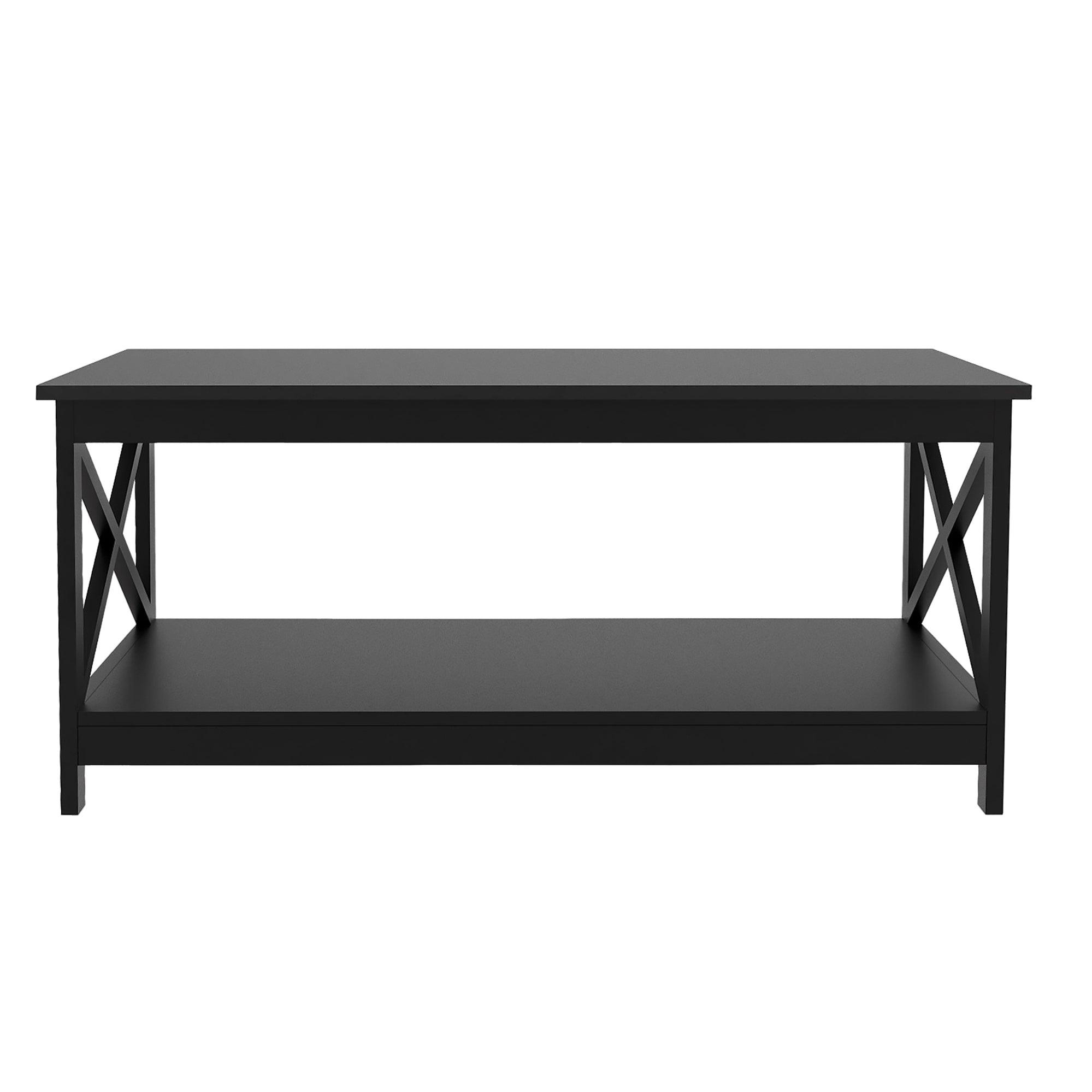 Oxford Coffee Table - Modern Black End Table for Living Room, Bedroom & Office | Stylish & Durable Home Decor