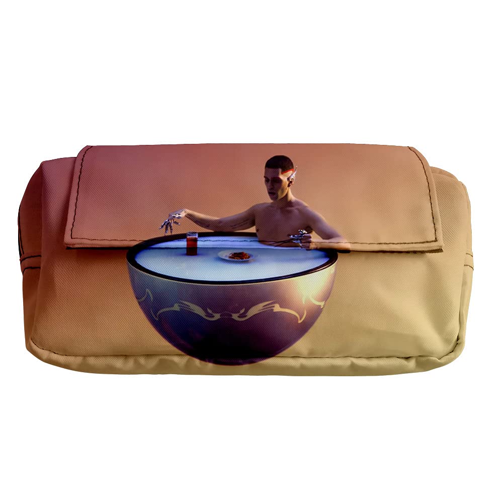 Hip Hop 3D Fashion Pencil Case - Stylish Zipper Pen Pouch for School & Office