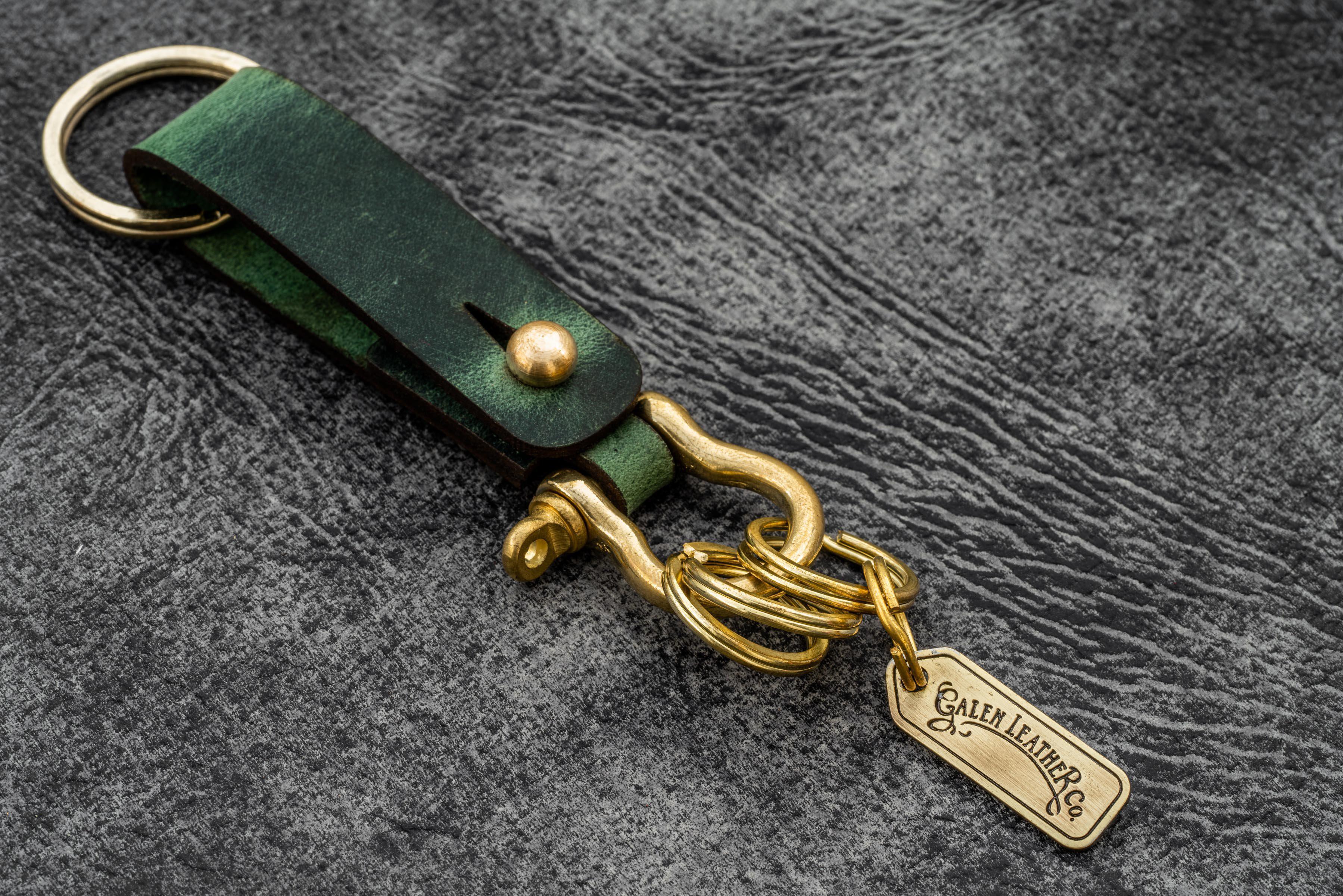 Premium Genuine Leather Key Fob - Handcrafted in California | Durable & Stylish Keychain for Home, Office & Travel Accessories