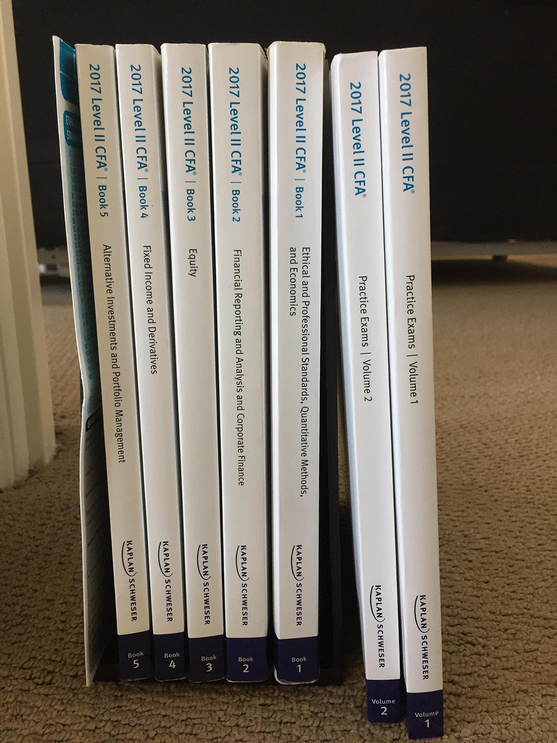 2017 CFA Level 2 Kaplan Schweser Complete Study Package: Books 1-5, Practice Exams Vol 1-2 & QuickSheet - Essential CFA Exam Prep Materials for Finance Professionals