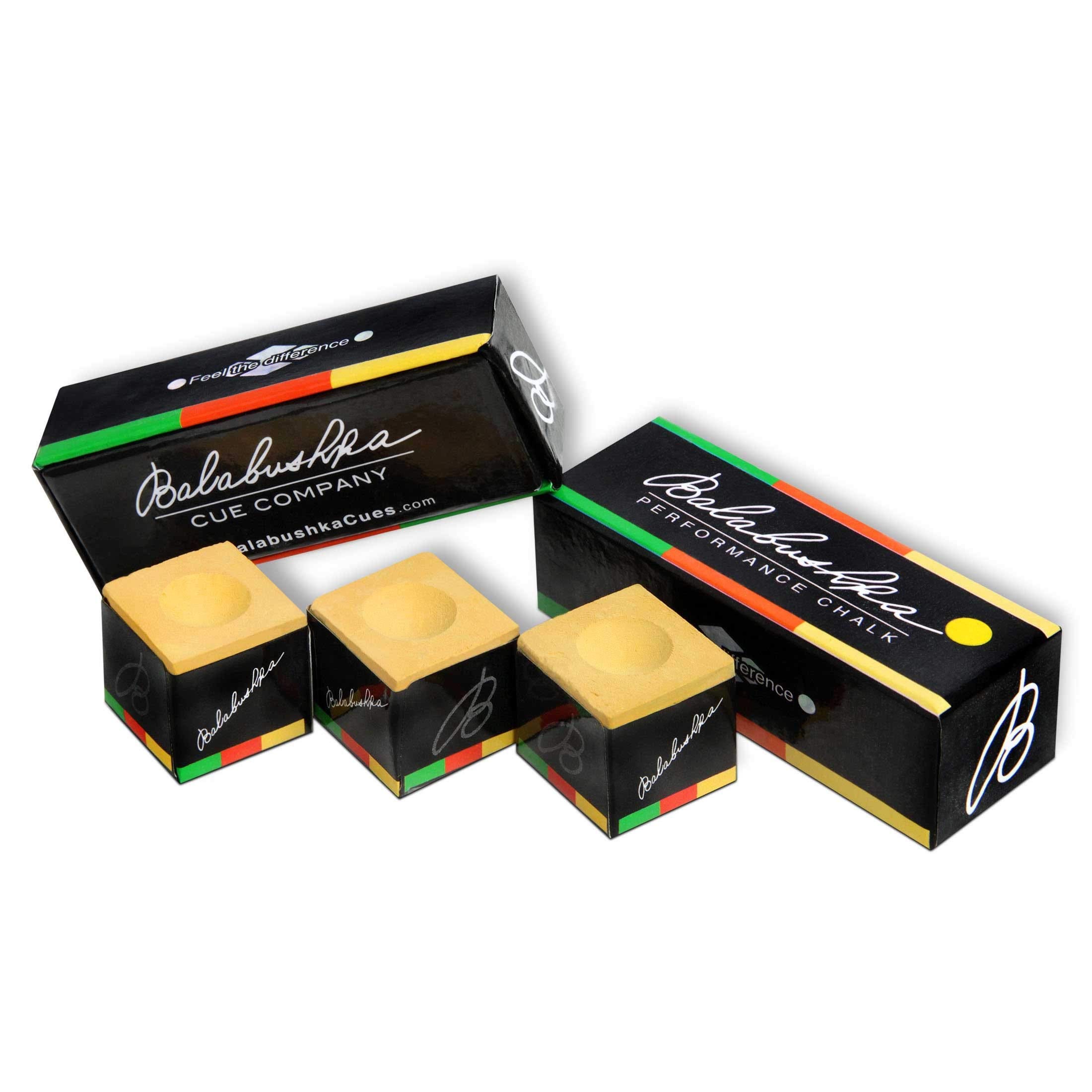 Balabushka Premium Billiard Pool Cue Chalk - High Performance Blue Chalk for Pool Sticks (3-Pack) - Perfect for Professional Players & Home Game Rooms