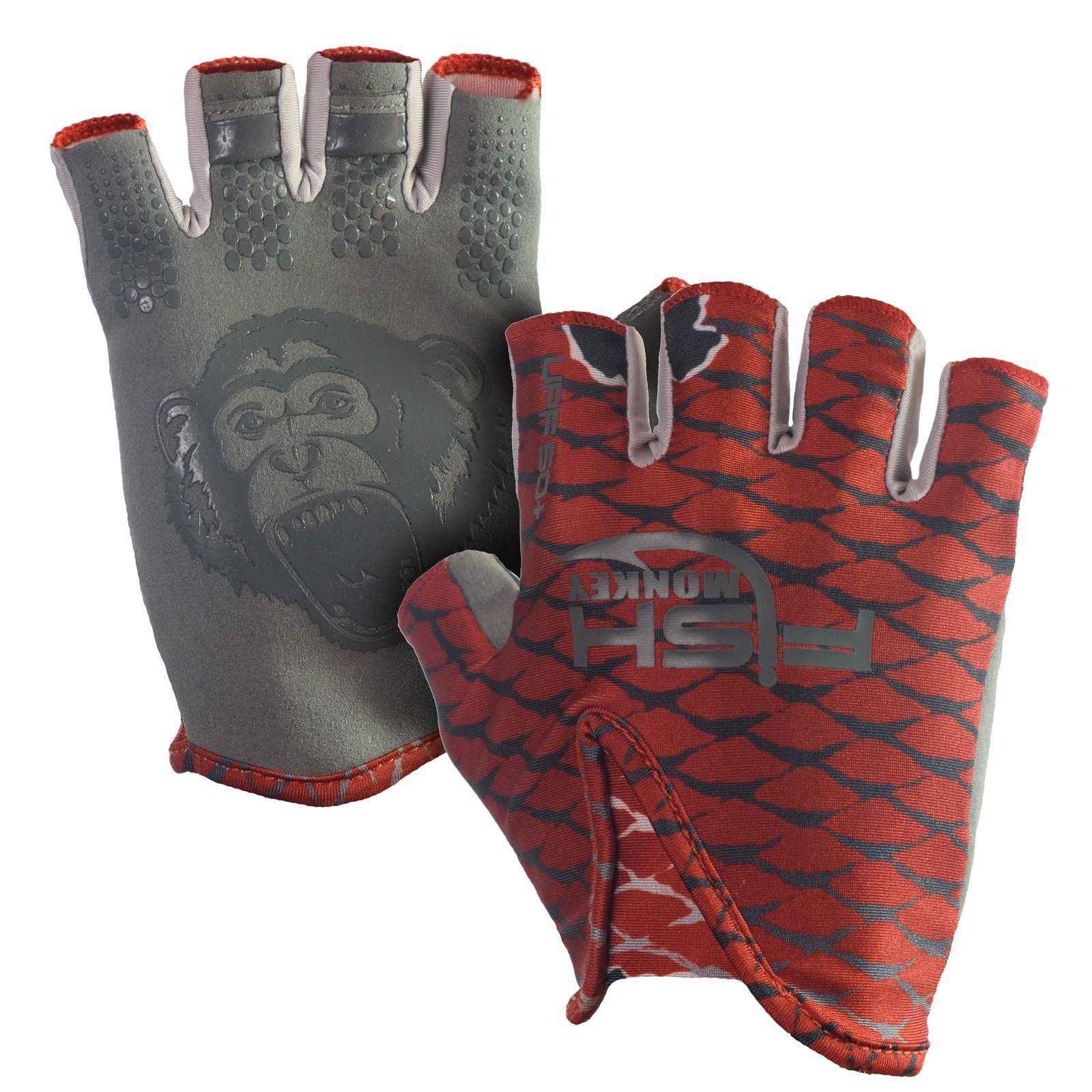 Fish Monkey FM18 Stubby Guide Glove - Durable Fishing Gloves for Cold Weather, Non-Slip Grip, Touchscreen Compatible - Perfect for Ice Fishing, Kayak Fishing, and Outdoor Water Sports