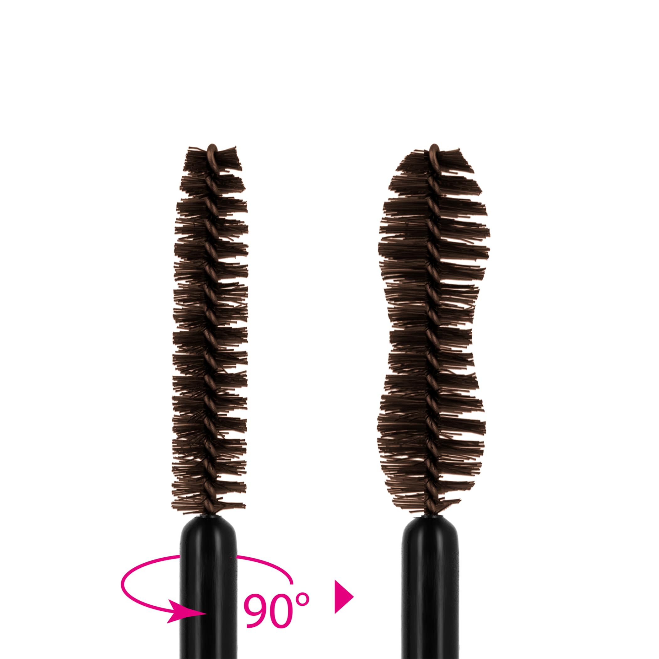 LÉA NATURE SO BiO étic Organic Mascara - Ultimate Volume & Length | Brown | Double-Sided Brush | Creamy Texture | No Clumping | Castor Oil | Made in France | 8ml | Perfect for Natural Makeup & Everyday Wear