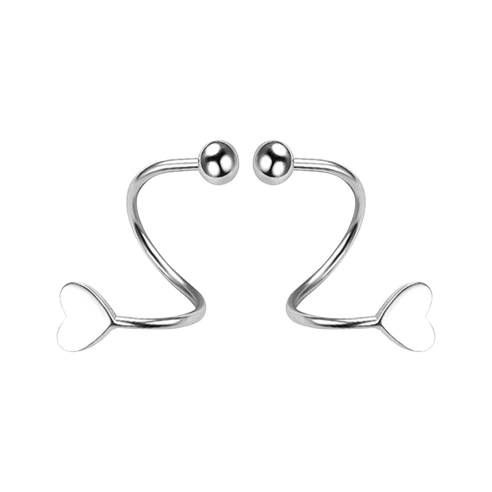 Diamond Pure Color Stud Earrings for Women & Teen Girls - Minimalist Cuff Piercing Hoop Dangle Earrings - Perfect for Parties, Weddings & Everyday Wear