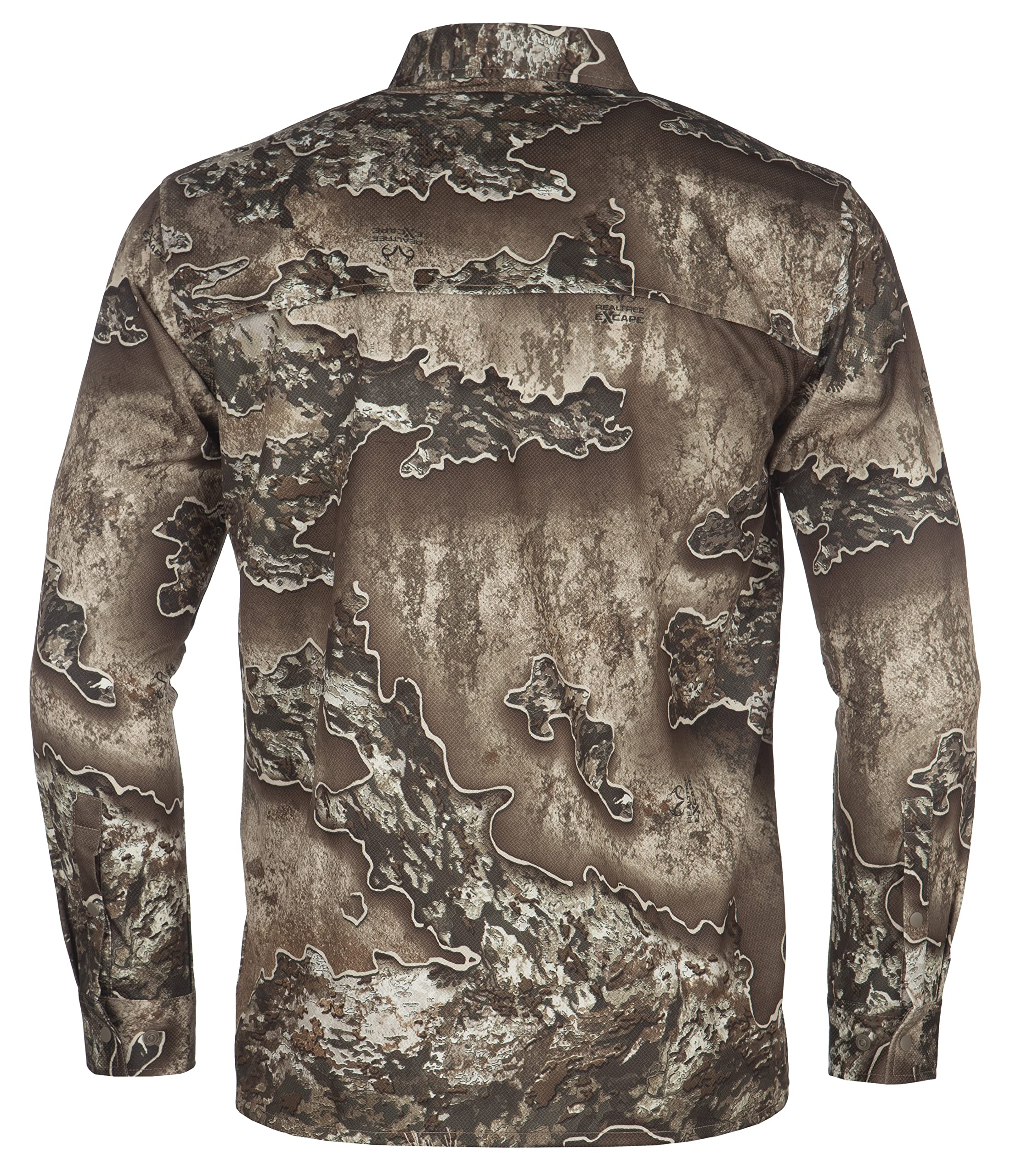 Scent Blocker Shield Series Angatec Long Sleeve Snap Shirt for Men - Odor Control Hunting Shirt with Comfort Fit - Ideal for Deer Hunting, Turkey Hunting & Outdoor Adventures
