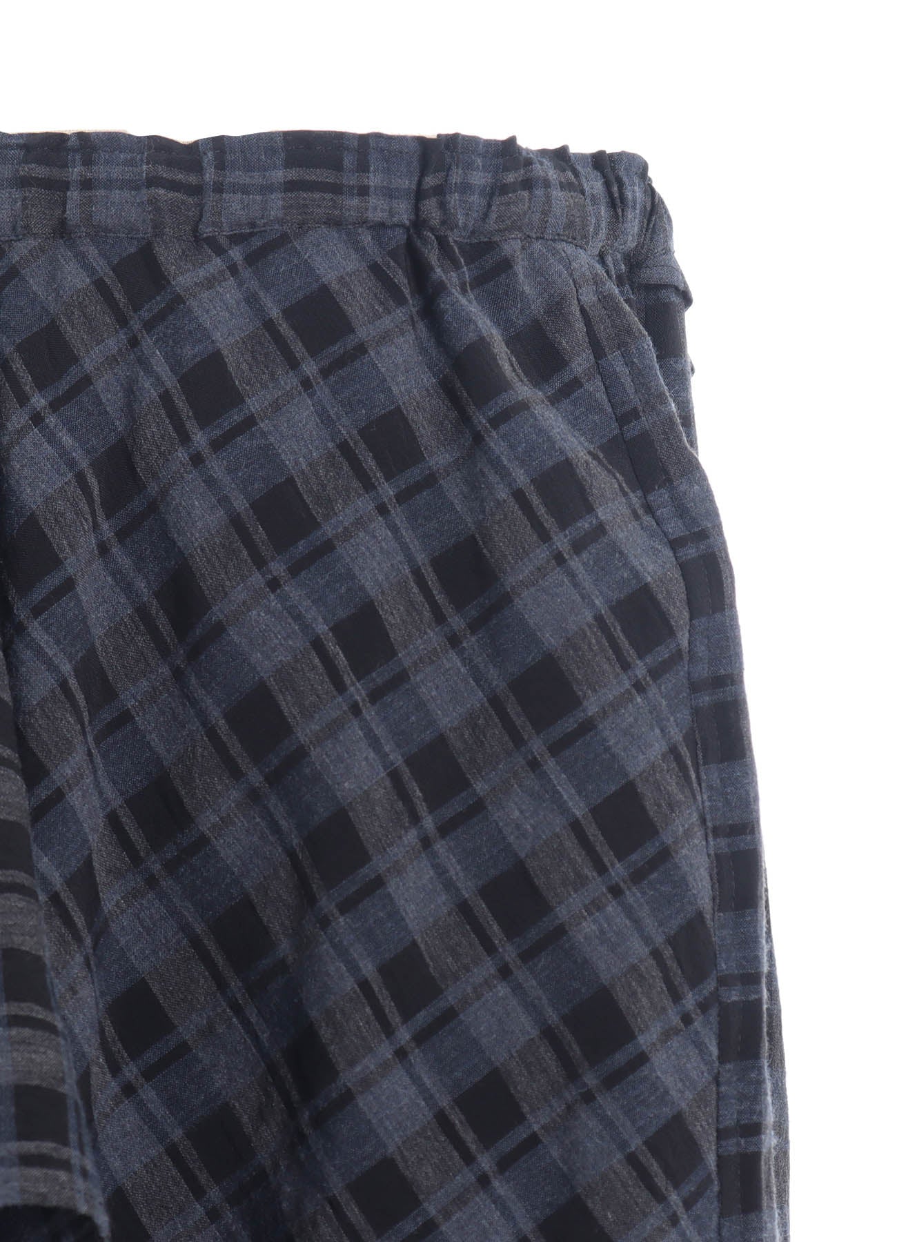Soft Cotton Cupro Mini Plaid Drape Pants for Women - Comfortable & Stylish Lounge Pants for Home, Yoga, and Casual Outings