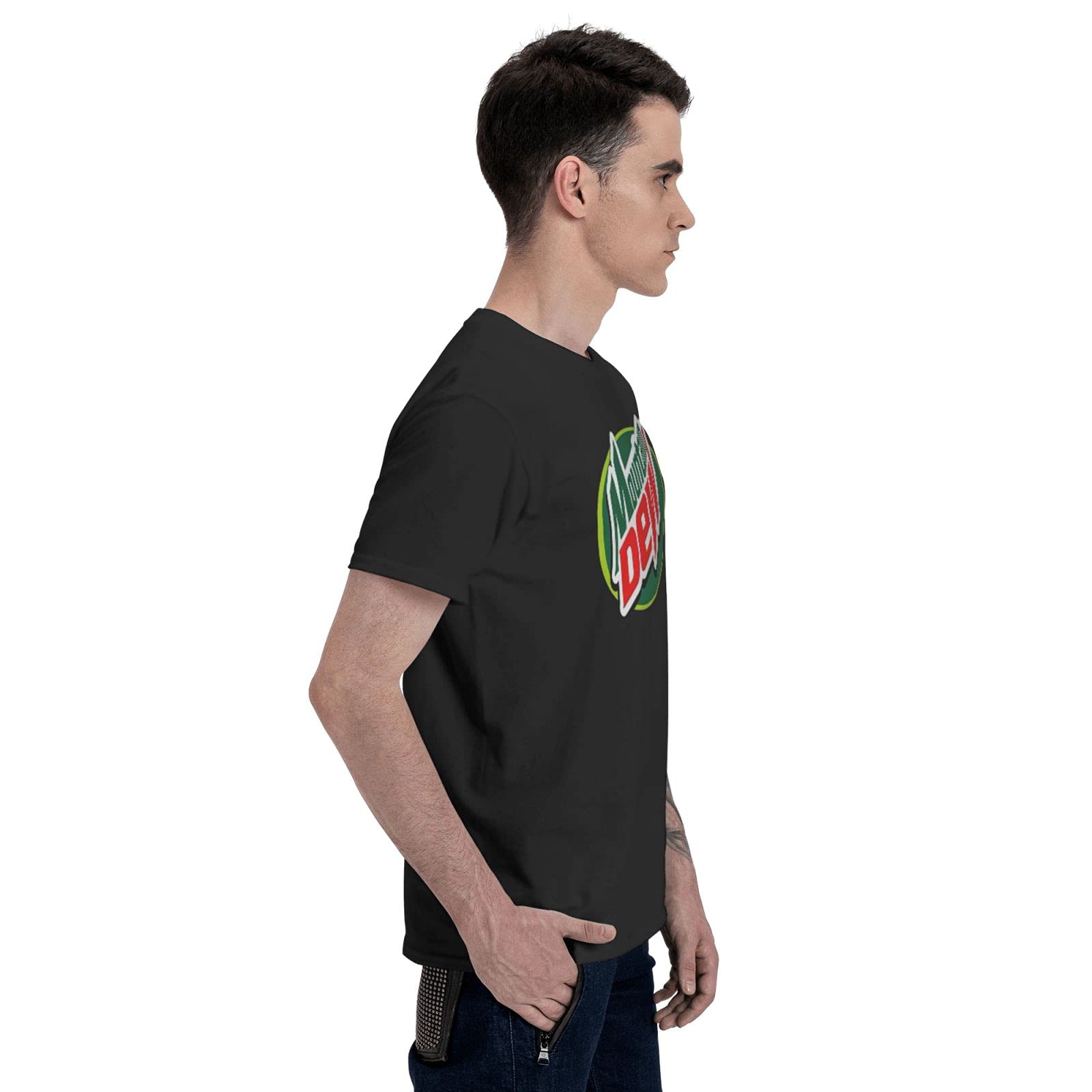 Men's Crew Neck Short Sleeve T-Shirt - Custom Printed Cotton Tee for Casual Wear, Street Style & Everyday Outfits