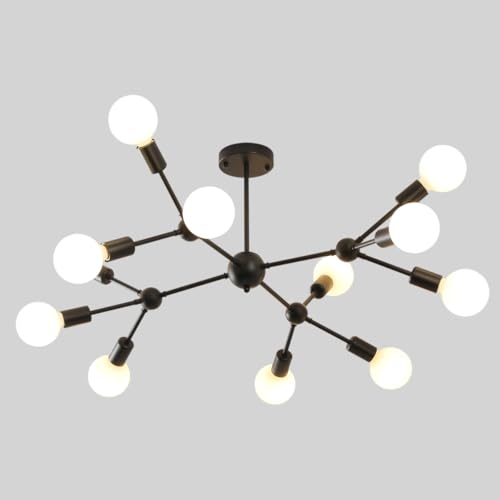 Style B,12-Light Black