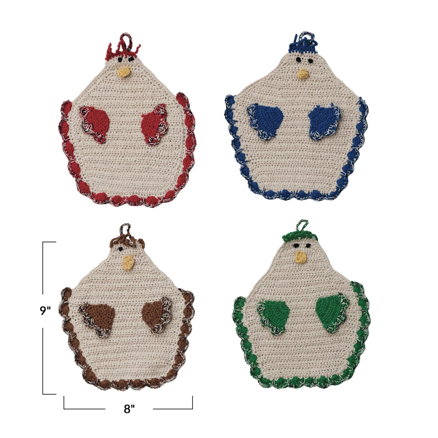 Heat Resistant Chicken Pot Holder - Oven Mitt & Kitchen Handle Protector for Cooking, Baking, and Grilling - Perfect for Hot Pans, Pots, and Dishes