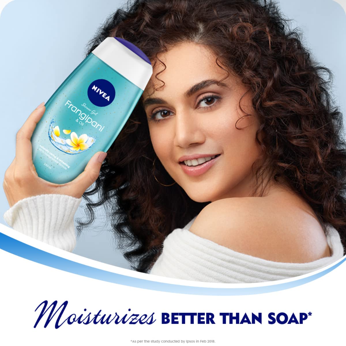 NIVEA Travel Size Body Lotion & Shower Gel Combo - 4.2oz Body Milk & 4.4oz Frangipani Oil Body Wash - Perfect for Gym, Travel & On-the-Go Hydration