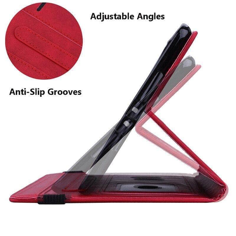 iPad Air 5 2022 Case - Premium Leather Cover with Classic Flower Design - Perfect for Work, Travel & Everyday Protection
