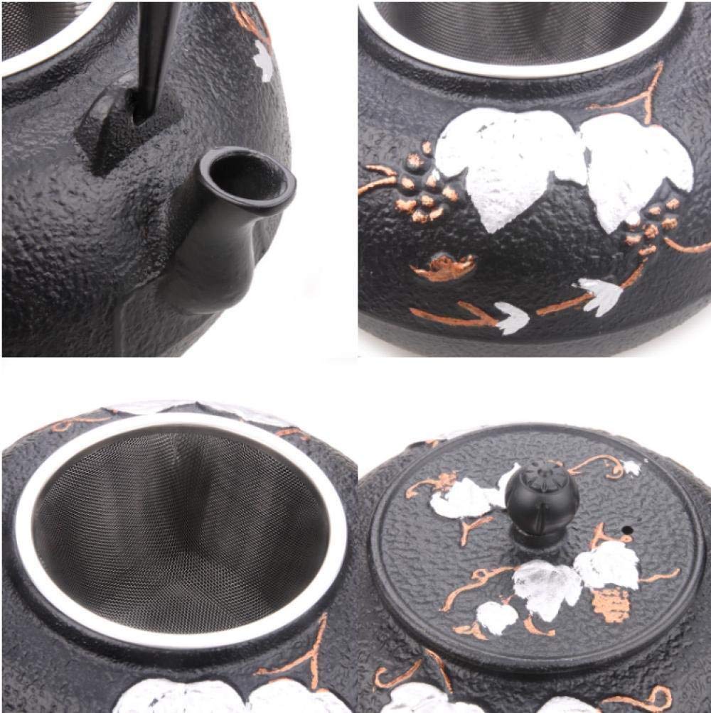 Handmade Cast Iron Tea Kettle 1400ml - Uncoated Japanese Craft Iron Pot for Boiling Tea | Perfect for Traditional Tea Ceremonies, Home Brewing & Gift Giving