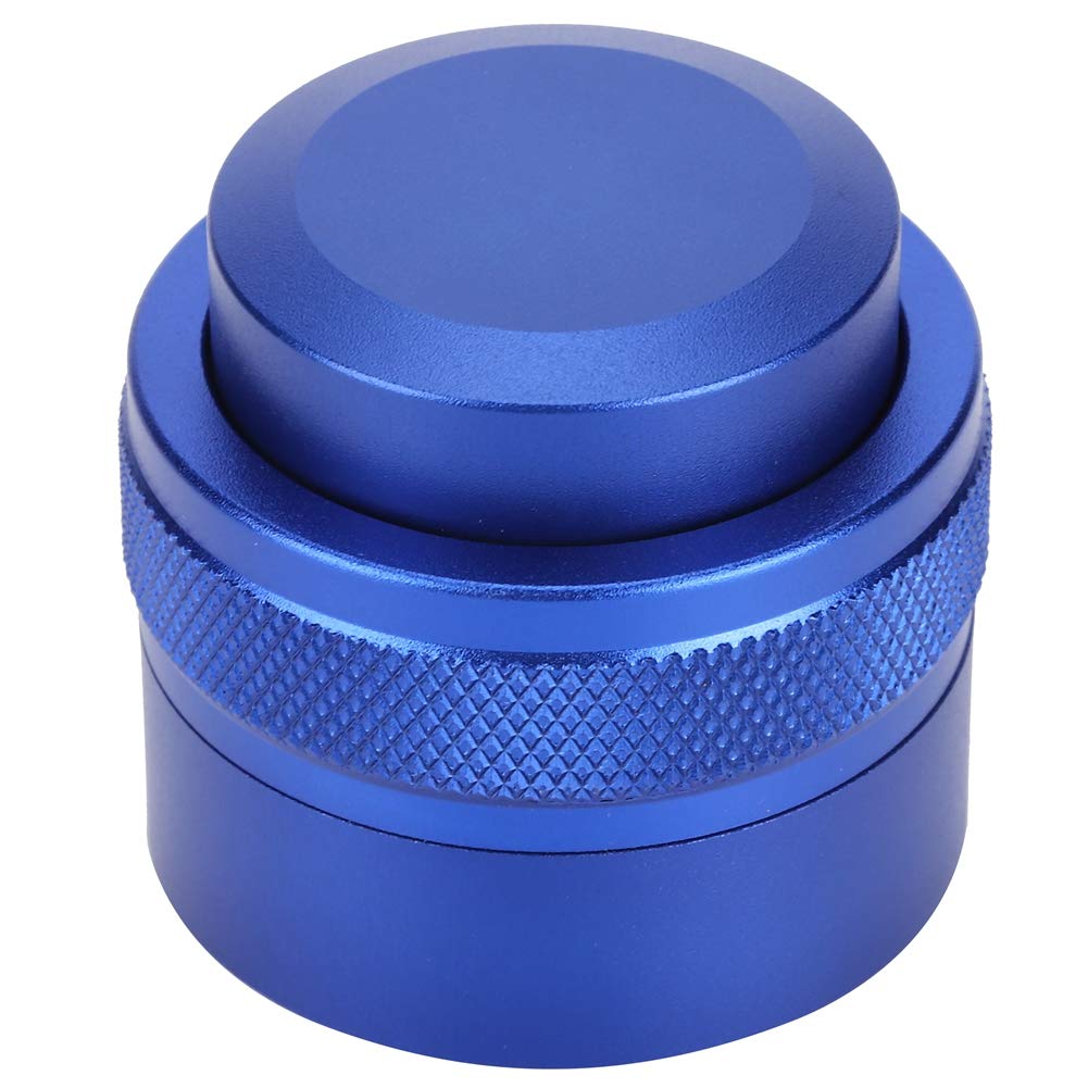 Stainless Steel 51mm Adjustable Coffee Press Distributor - Flat Powder Machine Tool for Espresso, Reusable & Durable (Blue) | Perfect for Home Baristas & Coffee Shops