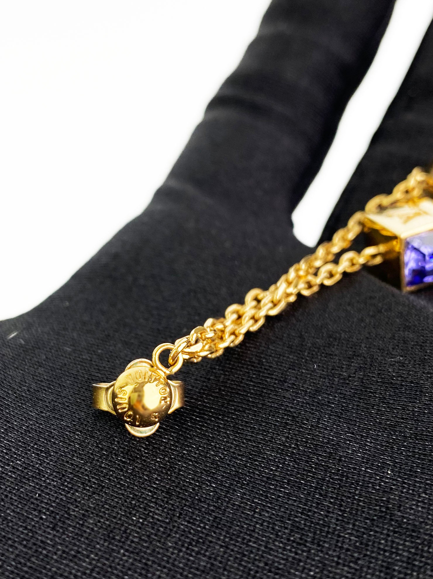 Authentic Louis Vuitton Gamble Earrings - Luxury Gold-Plated Hoop Earrings for Women | Perfect for Parties, Date Nights & Special Occasions