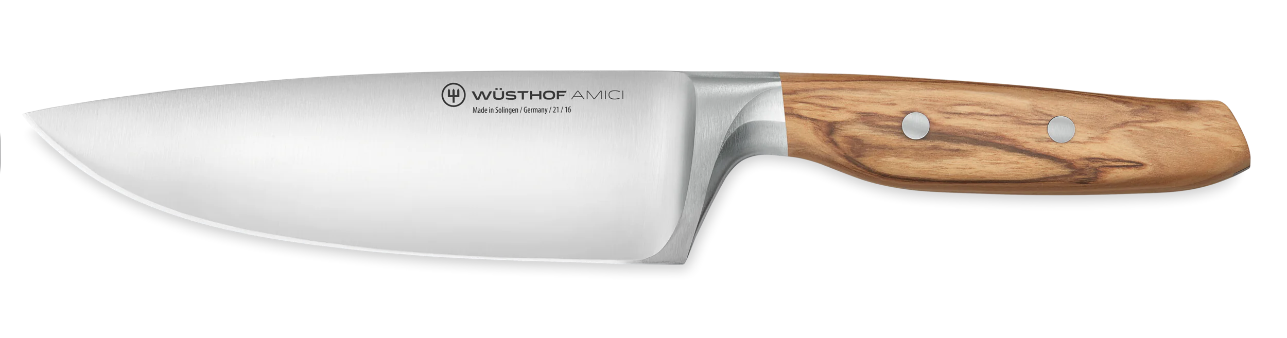 Wusthof 6-Piece Amici Knife Block Set with Chef Knife, Paring Knife & Steak Knives - German Stainless Steel Kitchen Cutlery Set (1091370501) - Perfect for Home Chefs, Cooking Enthusiasts & Gourmet Meal Preparation