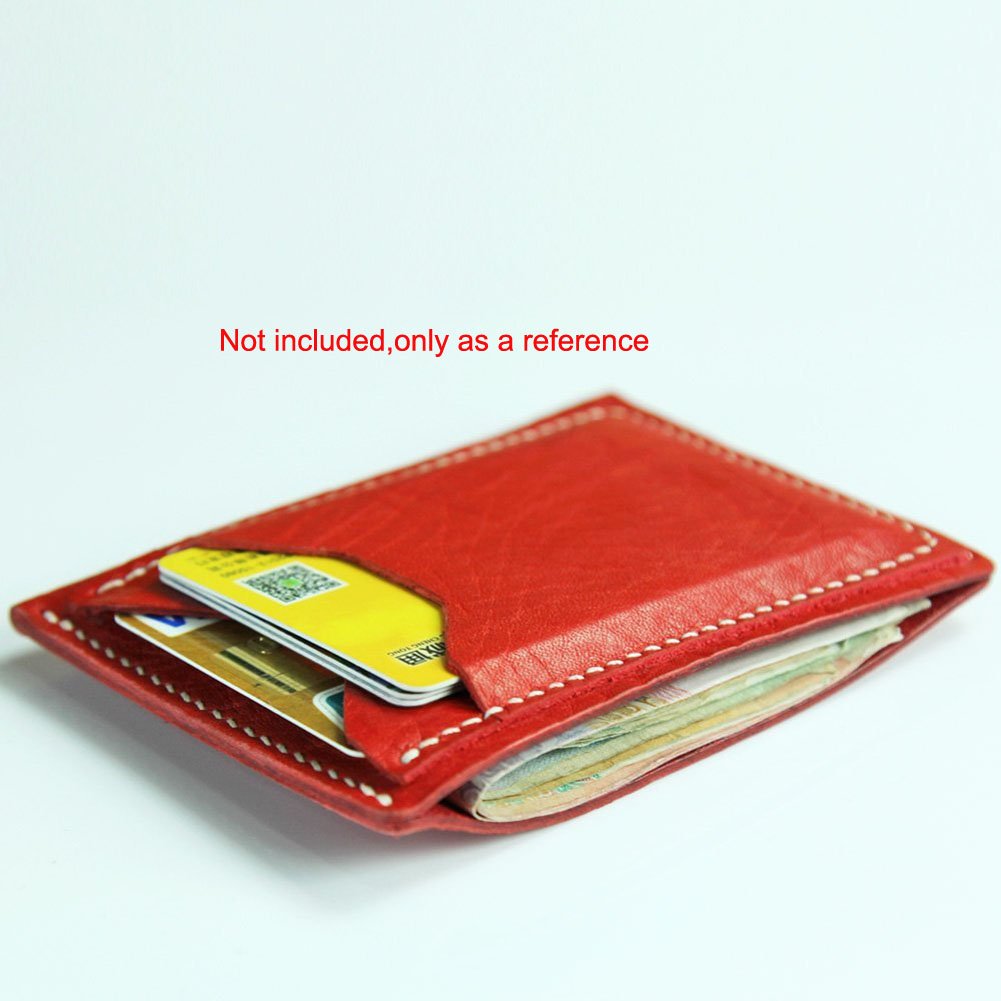 Premium Acrylic Leather Card Holder Template - DIY Leather Craft Pattern for Wallet & Bag Making - Perfect for Business Cards, Credit Cards, and Gift Card Holders