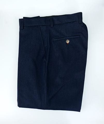 Cavani Fabian Navy Blue Dress Pants for Men - Slim Fit Business Casual Trousers for Office, Wedding & Formal Events