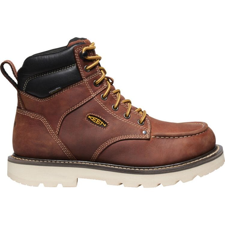 KEEN CINCINNATI 6 Waterproof Work Boots for Men - Soft Toe, Medium & Wide Width, 90° Heel - Ideal for Construction, Hiking & Outdoor Work