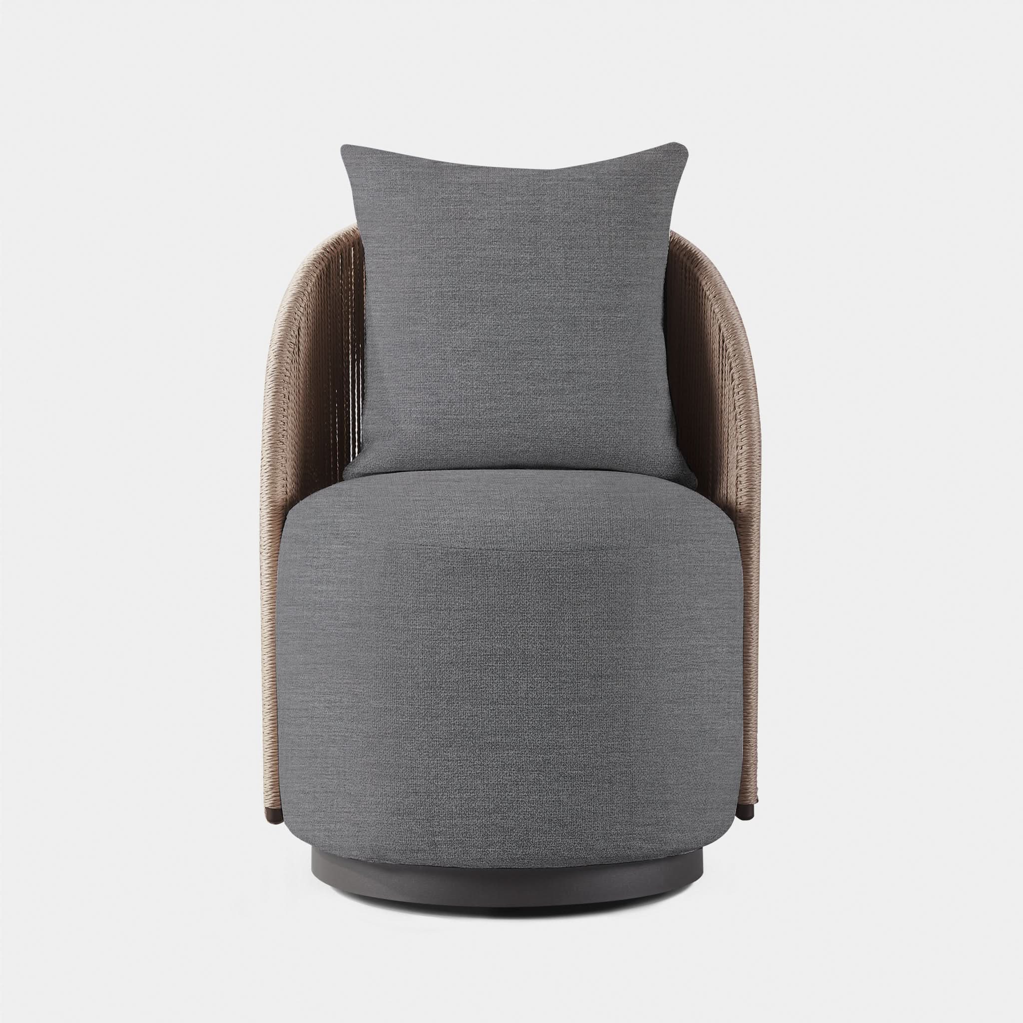 Milan Swivel Dining Chair - Modern Upholstered Kitchen Counter Stool with 360° Rotation - Perfect for Dining Room, Kitchen Island, Bar & Breakfast Nook