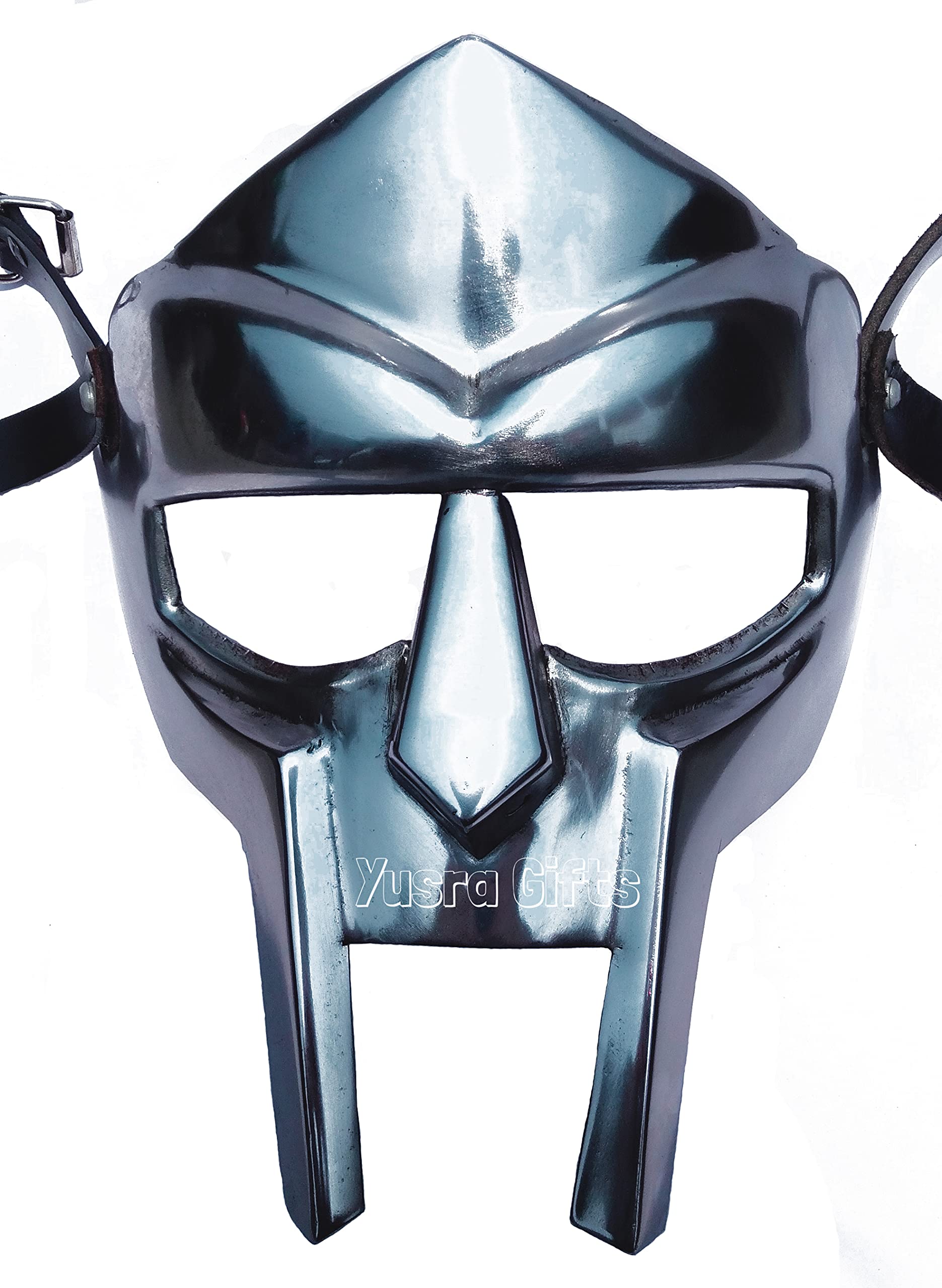 MF Doom Gladiator Mask - Silver & Copper Face Armor | Mad-Villain Edition | Perfect Gift for Nautical & Cosplay Enthusiasts | Great for Halloween, Comic Con & Themed Parties