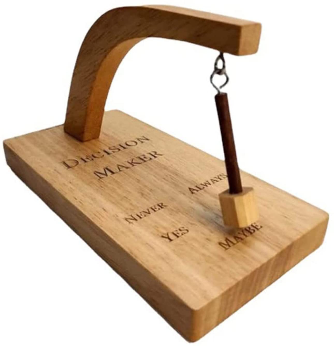 Creative Magnetic Decision Maker Pendulum - Wooden Desk Toy for Indecisive Moments | Fun Office Decor & Stress Relief Gift | Perfect for Decision Making, Home & Office Decor