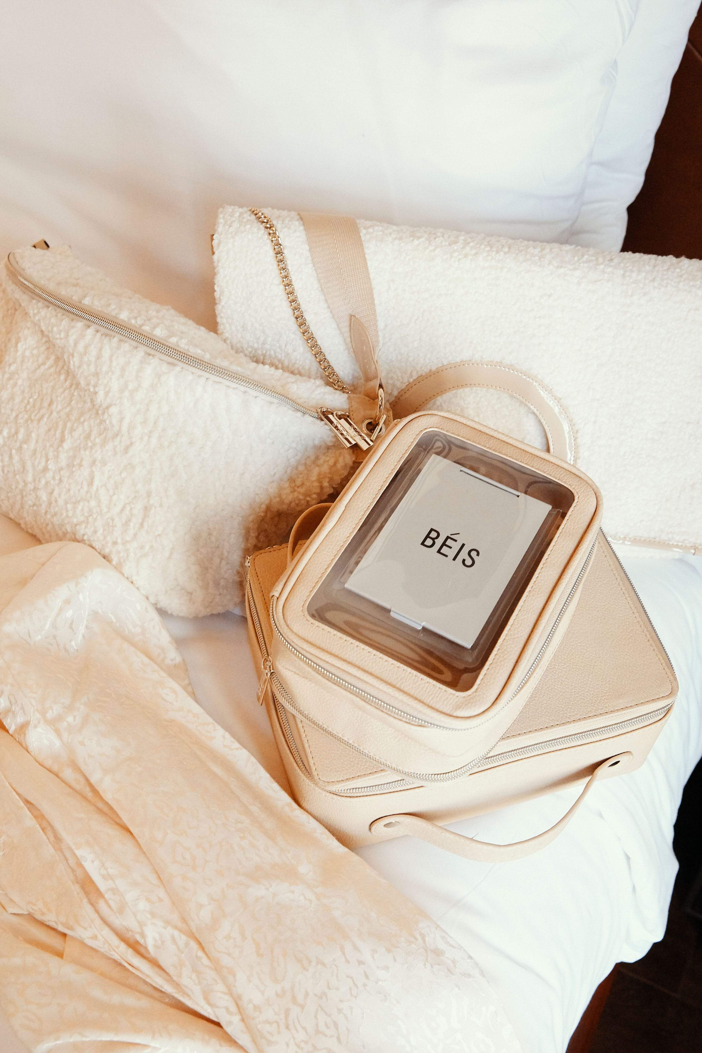 Beige On-The-Go Essential Case - Slim Protective Phone Wallet for iPhone & Android - Perfect for Travel, Work & Everyday Use
