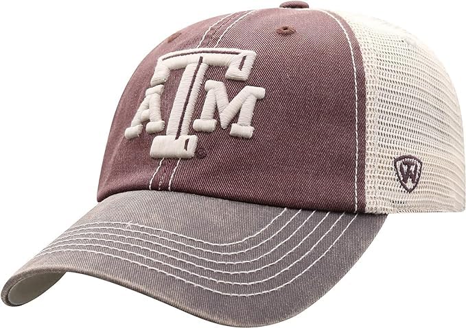 Texas A&M University Adjustable Baseball Cap - Embroidered Logo Snapback Hat for Men & Women - Perfect for College Games, Tailgating & Outdoor Activities