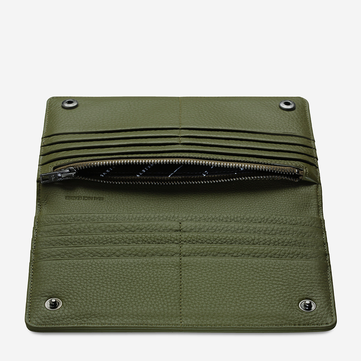 Living Proof Wallet for Men & Women - Slim RFID Blocking Leather Bifold Wallet with Money Clip (Khaki) - Perfect for Travel, Business & Everyday Use