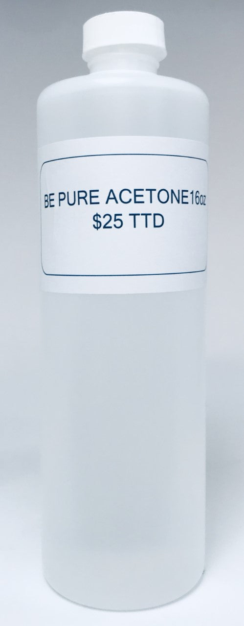 BE PURE Acetone 16oz - Professional Nail Polish Remover & Beauty Essential for Salon, Home Manicure & DIY Crafts